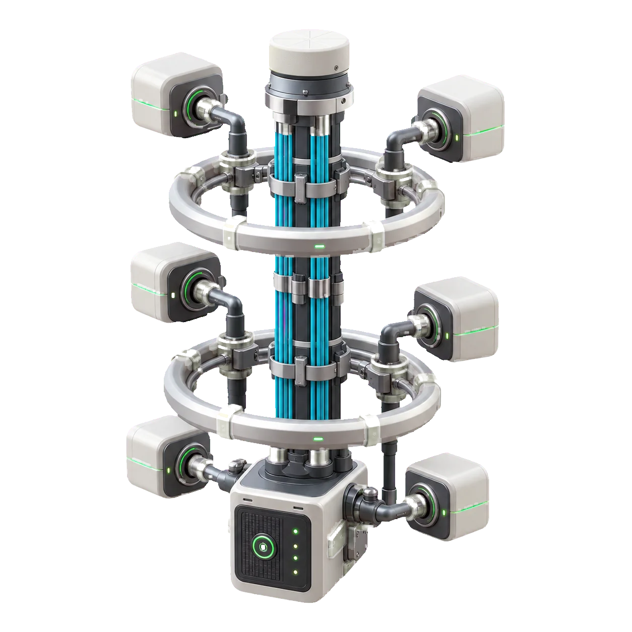 Network observability instrument with distributed sensor pods