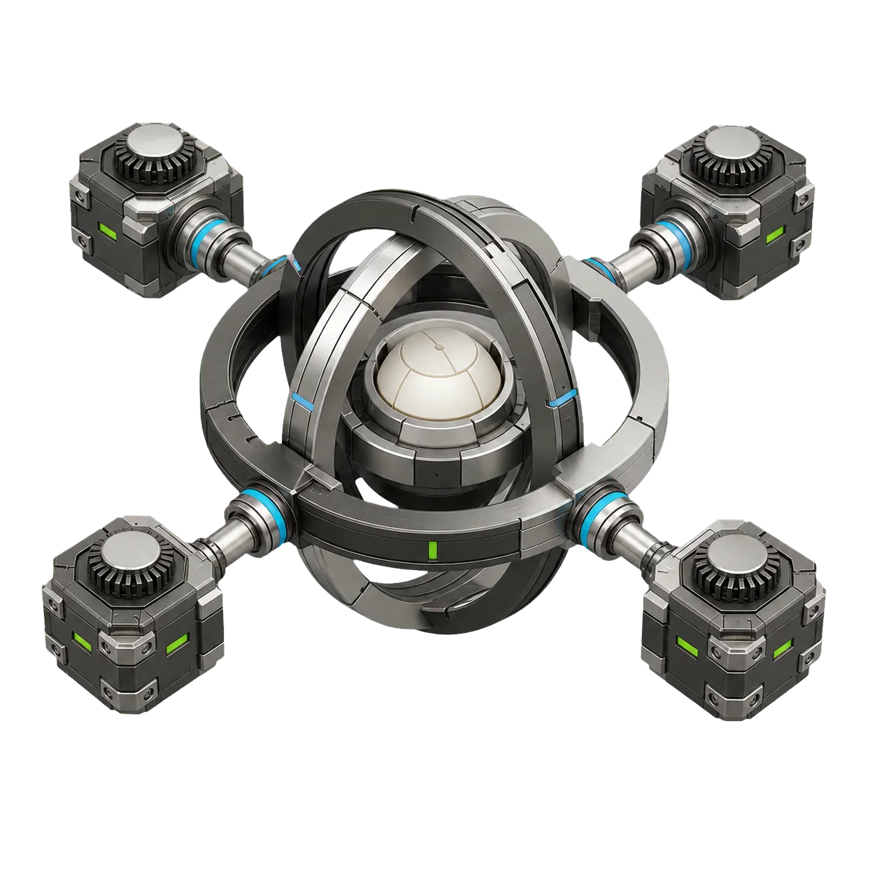 Precision-engineered resilient network core with redundant nodes